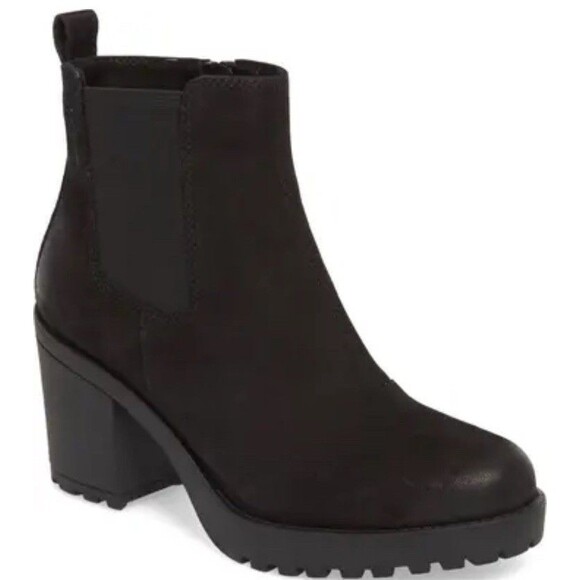 Vagabond Grace Chunky Block Heel Leather Chelsea Boots Women’s 39 8.5 EUC - Picture 1 of 13